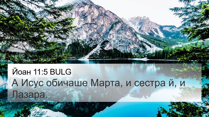 Йоан 11:5 BULG Bible Verse Image