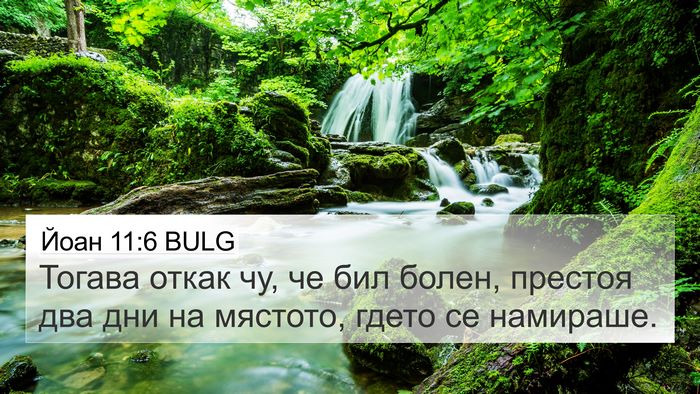 Йоан 11:6 BULG Bible Verse Image