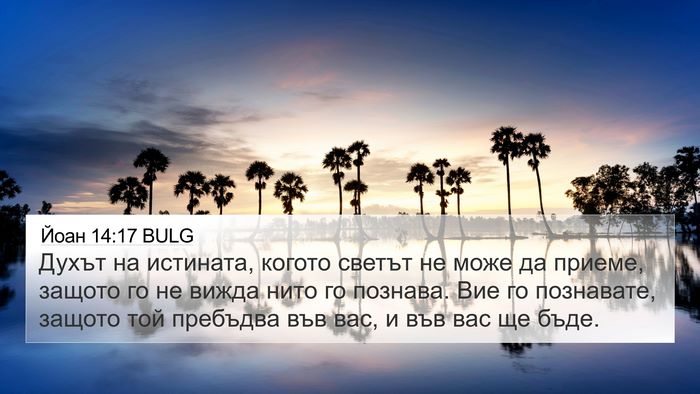 Йоан 14:17 BULG Bible Verse Image