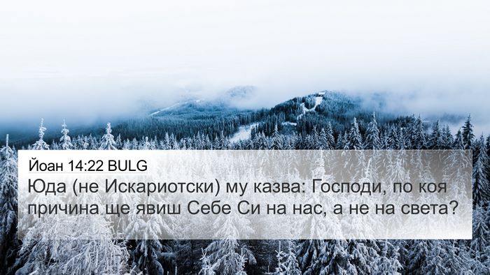 Йоан 14:22 BULG Bible Verse Image