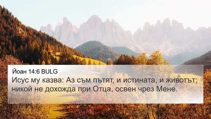 Йоан 14:6 BULG Bible Verse Image