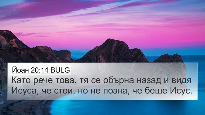 Йоан 20:14 BULG Bible Verse Image