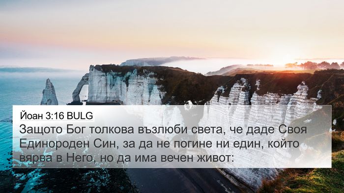 Йоан 3:16 BULG Bible Verse Image