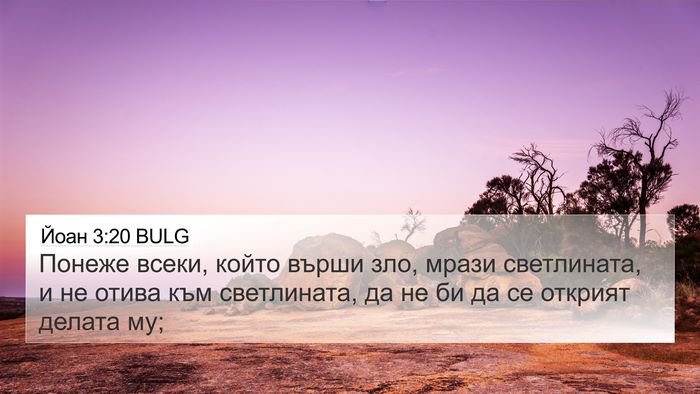 Йоан 3:20 BULG Bible Verse Image
