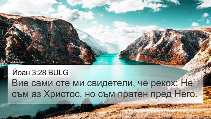 Йоан 3:28 BULG Bible Verse Image
