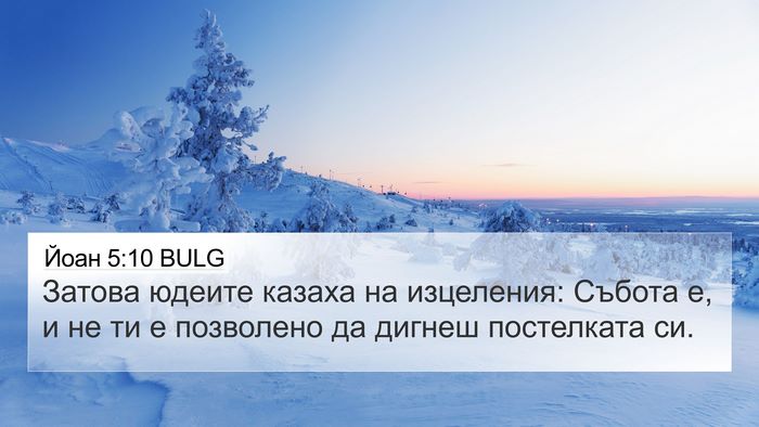 Йоан 5:10 BULG Bible Verse Image