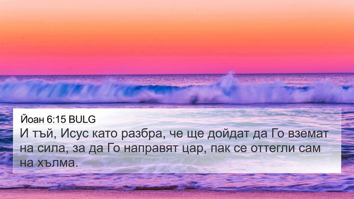 Йоан 6:15 BULG Bible Verse Image
