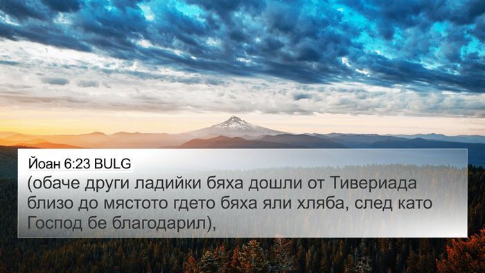 Йоан 6:23 BULG Bible Verse Image