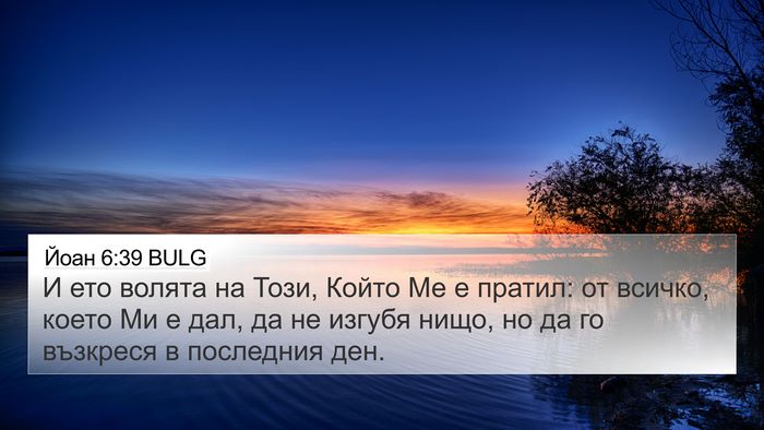 Йоан 6:39 BULG Bible Verse Image