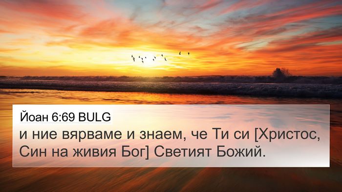 Йоан 6:69 BULG Bible Verse Image