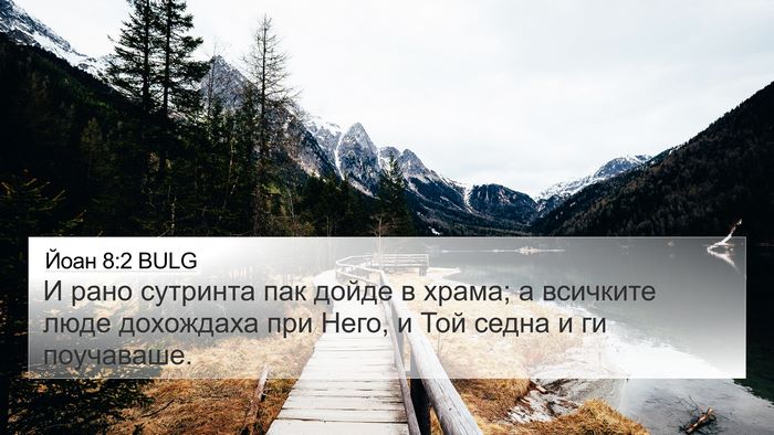 Йоан 8:2 BULG Bible Verse Image