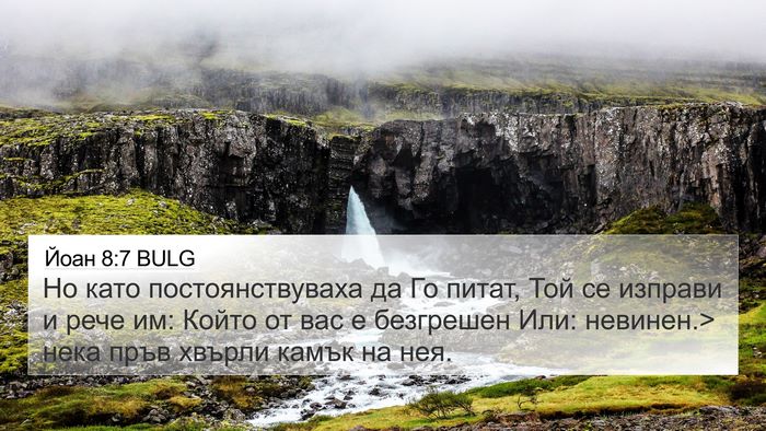 Йоан 8:7 BULG Bible Verse Image
