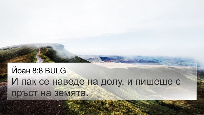 Йоан 8:8 BULG Bible Verse Image