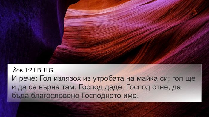 Йов 1:21 BULG Bible Verse Image