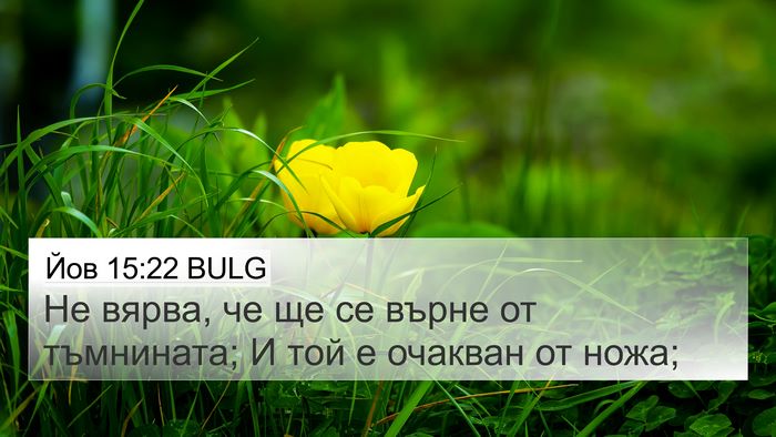 Йов 15:22 BULG Bible Verse Image