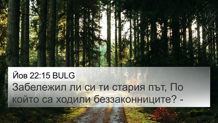 Йов 22:15 BULG Bible Verse Image