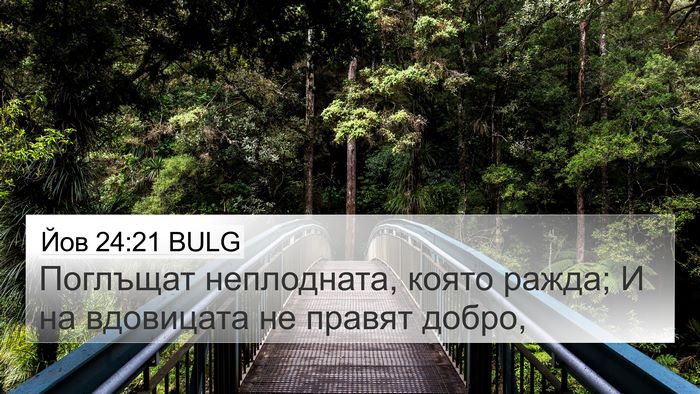Йов 24:21 BULG Bible Verse Image