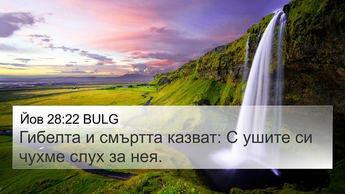 Йов 28:22 BULG Bible Verse Image