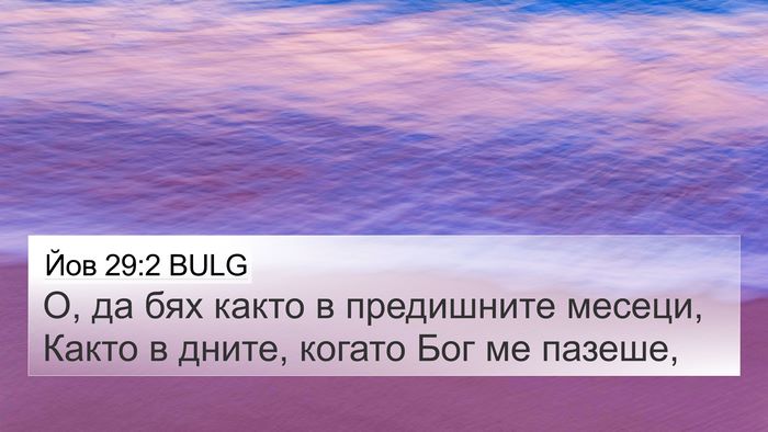 Йов 29:2 BULG Bible Verse Image