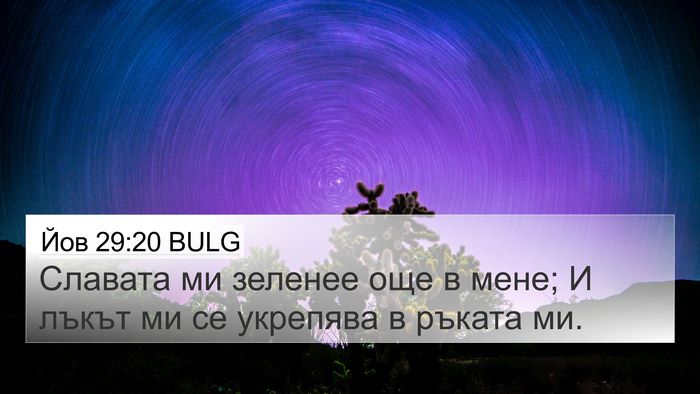 Йов 29:20 BULG Bible Verse Image