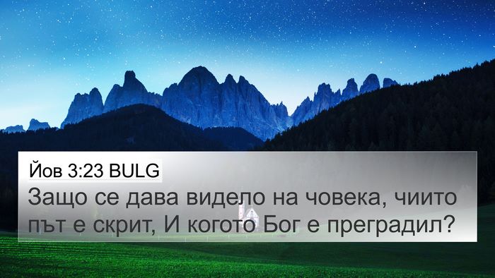 Йов 3:23 BULG Bible Verse Image