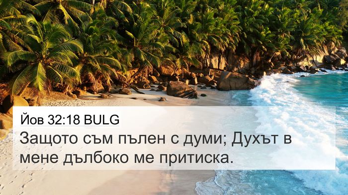 Йов 32:18 BULG Bible Verse Image