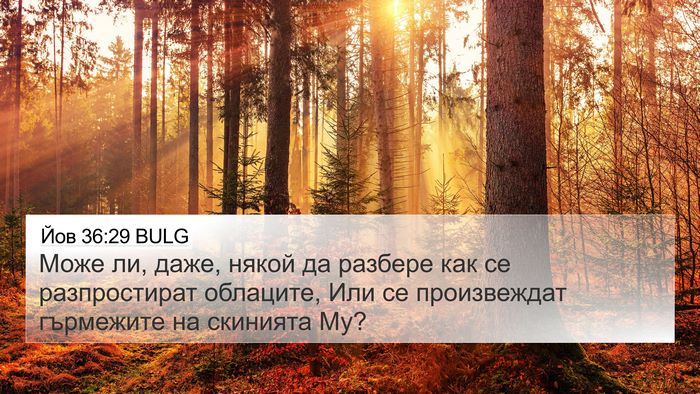 Йов 36:29 BULG Bible Verse Image