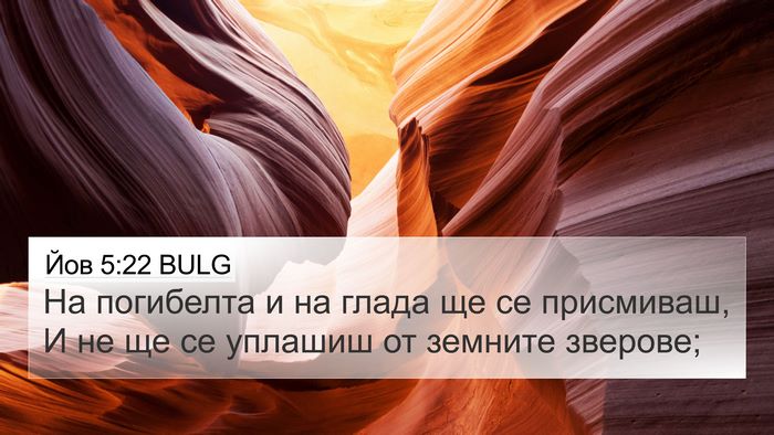 Йов 5:22 BULG Bible Verse Image
