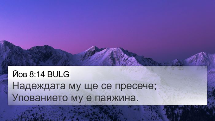 Йов 8:14 BULG Bible Verse Image
