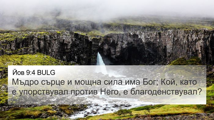 Йов 9:4 BULG Bible Verse Image