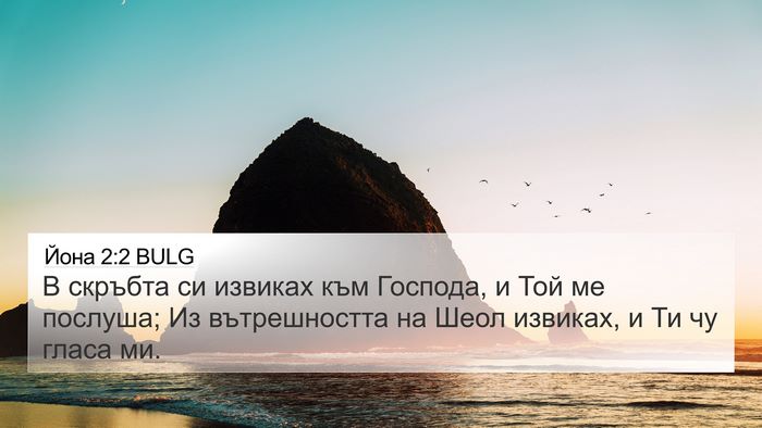 Йона 2:2 BULG Bible Verse Image