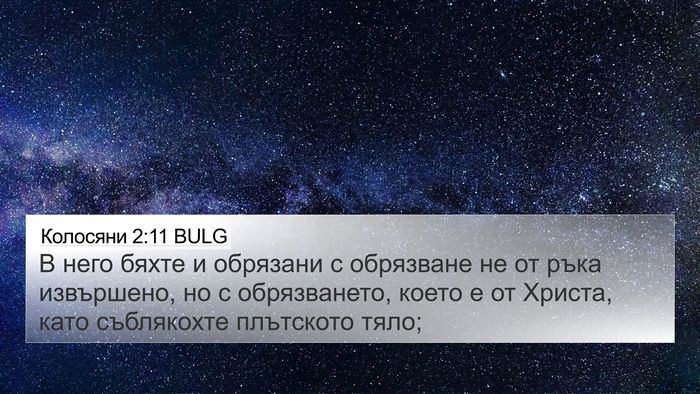 Колосяни 2:11 BULG Bible Verse Image