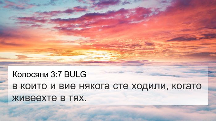 Колосяни 3:7 BULG 4K Wallpaper - в които и вие някога сте - 4K Wallpaper Bible Verse