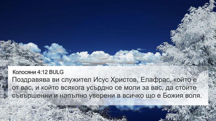 Колосяни 4:12 BULG Bible Verse Image