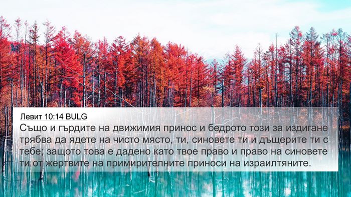 Левит 10:14 BULG Bible Verse Image