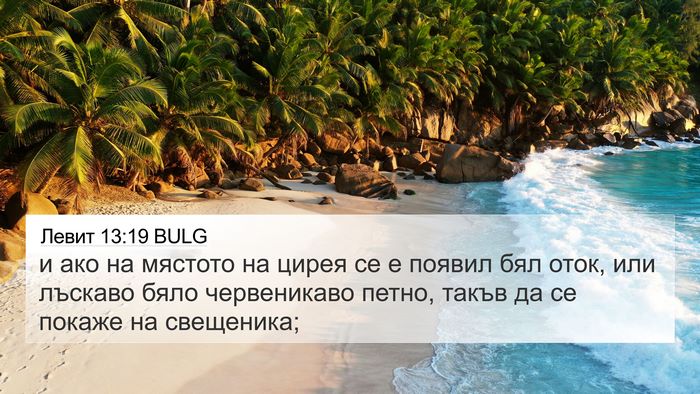 Левит 13:19 BULG 4K Wallpaper - и ако на мястото на цирея - 4K Wallpaper Bible Verse