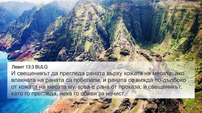 Левит 13:3 BULG Bible Verse Image