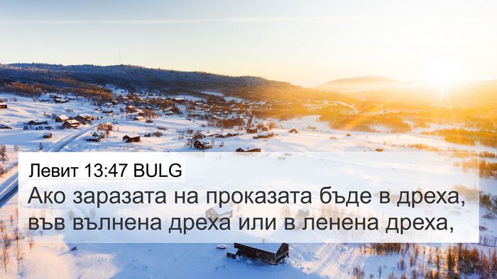 Левит 13:47 BULG 4K Wallpaper - Ако заразата на проказата - 4K Wallpaper Bible Verse