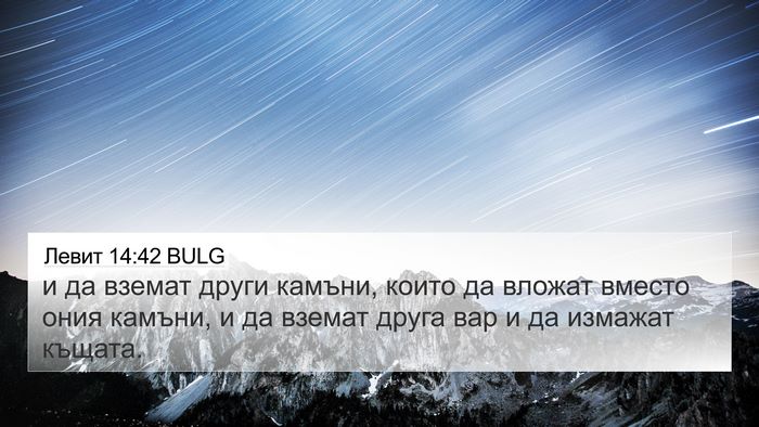 Левит 14:42 BULG 4K Wallpaper - и да вземат други камъни, - 4K Wallpaper Bible Verse