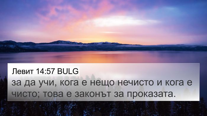 Левит 14:57 BULG 4K Wallpaper - за да учи, кога е нещо - 4K Wallpaper Bible Verse