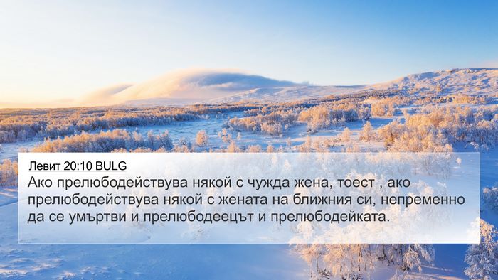 Левит 20:10 BULG Bible Verse Image