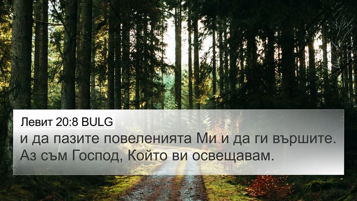 Левит 20:8 BULG 4K Wallpaper - и да пазите повеленията Ми - 4K Wallpaper Bible Verse