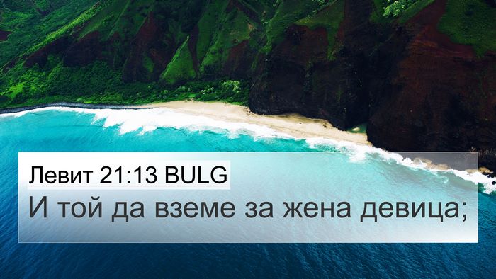 Левит 21:13 BULG Bible Verse Image
