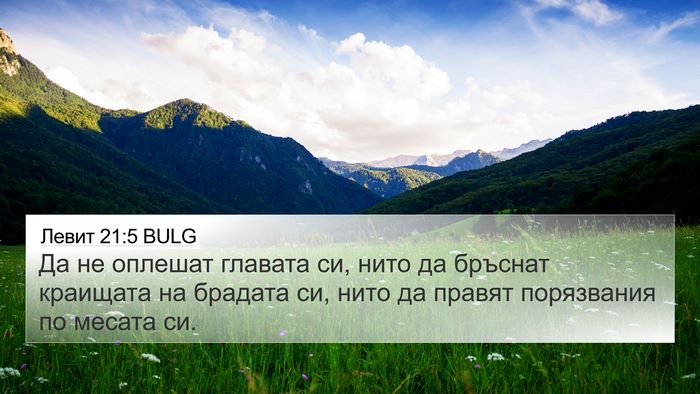 Левит 21:5 BULG Bible Verse Image