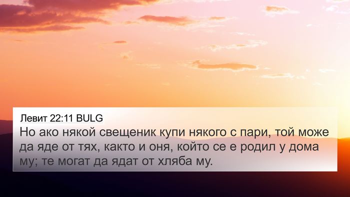 Левит 22:11 BULG 4K Wallpaper - Но ако някой свещеник купи - 4K Wallpaper Bible Verse