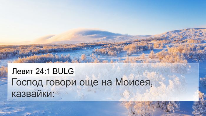 Левит 24:1 BULG 4K Wallpaper - Господ говори още на - 4K Wallpaper Bible Verse