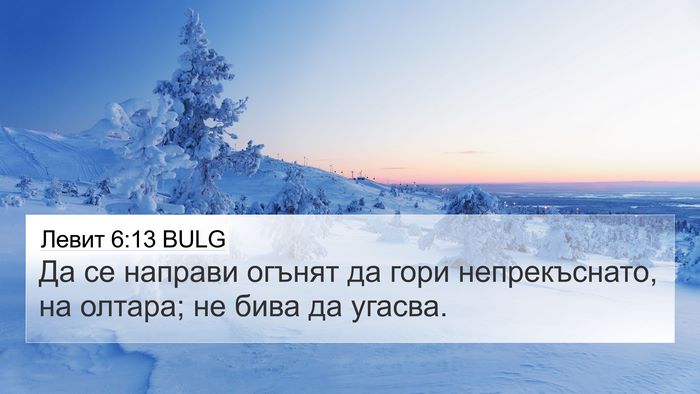 Левит 6:13 BULG 4K Wallpaper - Да се направи огънят да - 4K Wallpaper Bible Verse