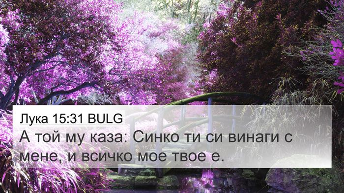 Лука 15:31 BULG Bible Verse Image