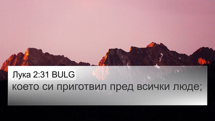Лука 2:31 BULG 4K Wallpaper - което си приготвил пред - 4K Wallpaper Bible Verse