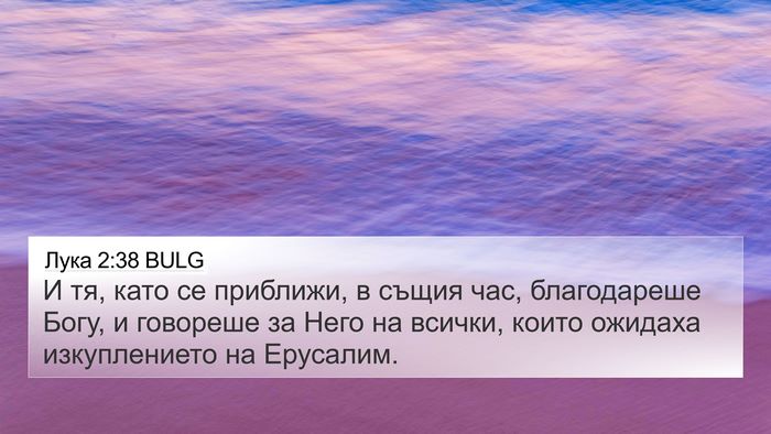 Лука 2:38 BULG Bible Verse Image